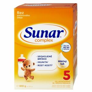 SUNAR Complex 5 dětské mléko od 36 měsíců 600 g obraz