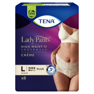 TENA Lady Pants plus creme inkontinenční kalhotky velikost L 8 kusů obraz