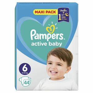 Pampers Active Baby vel. 6 Maxi Pack 13-18 kg dětské pleny 44 ks obraz
