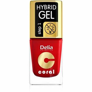 Delia Cosmetics Coral Nail Enamel Hybrid Gel gelový lak na nehty odstín 01 11 ml obraz