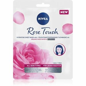 Nivea Rose Touch hydratační plátýnková maska 1 ks obraz