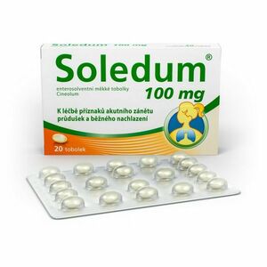 Soledum 100 mg 20 enterosolventních měkkých tobolek obraz