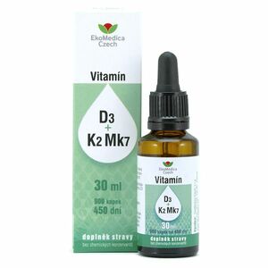 EKOMEDICA Vitamín D3 + K2 Mk7 kapky 30 ml obraz
