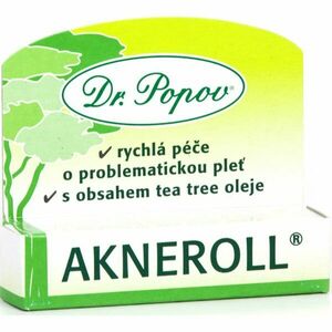 Dr. Popov Akneroll s obsahem tea tree lokální péče proti nedokonalostem aknózní pleti 6 ml obraz