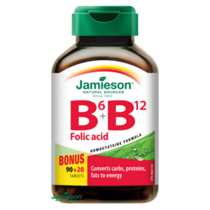 JAMIESON Vitamíny B6+B12+kyselina listová 110 tablet obraz