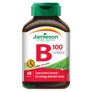 JAMIESON B-komplex 100 mg s postupným uvolňováním 60 tablet obraz