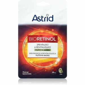 Astrid Bioretinol textilní maska pro okamžité zpevnění a vyhlazení pleti s vitamíny 20 ml obraz