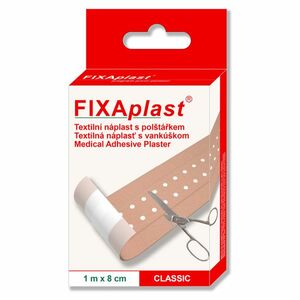 FIXAPLAST Classic náplast textilní s polštářkem 1m x 8cm obraz