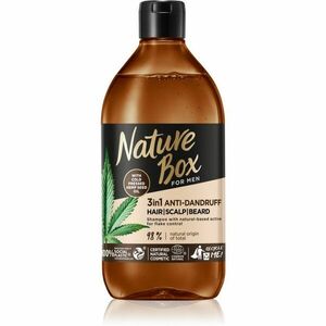 Nature Box Hemp Seed šampon proti lupům 3 v 1 pro muže 385 ml obraz