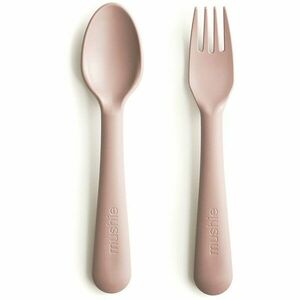 Mushie Fork and Spoon Set příbor Blush 2 ks obraz
