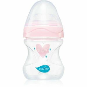 Nuvita Cool Bottle 0m+ kojenecká láhev Transparent pink 150 ml obraz