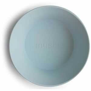 Mushie Round Dinnerware Bowl miska Powder Blue 2 ks obraz