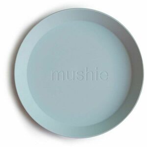 Mushie Round Dinnerware Plates talíř Powder Blue 2 ks obraz