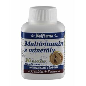 Medpharma Multivitamín s minerály 30 složek 107 tablet obraz