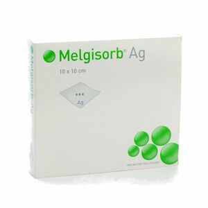 Krytí Melgisorb Ag 10x10cm absorpční algin.sterilní 10ks obraz