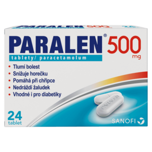 PARALEN 500 mg 24 tablet obraz