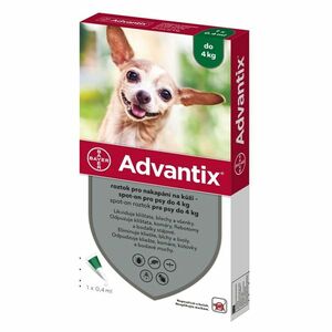 ADVANTIX Spot-on pro psy do 4 kg 0, 4 ml 1 pipeta obraz