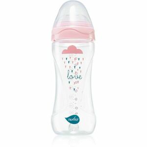 Nuvita Cool Bottle 4m+ kojenecká láhev Transparent pink 330 ml obraz