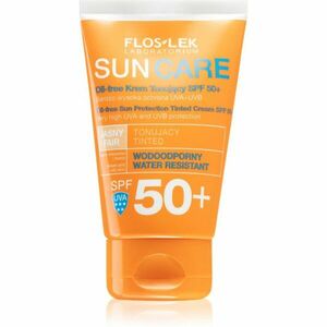 FlosLek Laboratorium Sun Care Derma tónovací ochranný krém pro mastnou a smíšenou pleť SPF 50+ 50 ml obraz