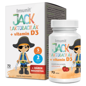 IMUNIT Laktobacily Jack Laktobacilák + vitamín D3 72 tablet obraz