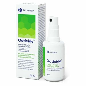 OCTICIDE 1 mg/g + 20 mg/g kožní sprej, roztok 50 ml obraz