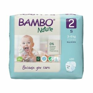 Bambo Nature 2 S 3-6 kg dětské pleny 30 ks obraz