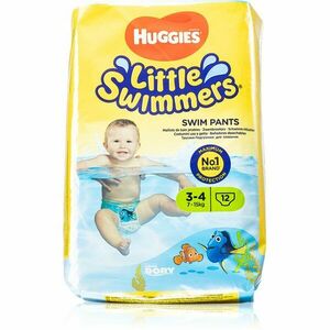 Huggies Little Swimmers 3-4 jednorázové plenkové plavky 7-15 kg 12 ks obraz