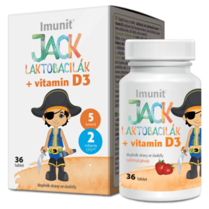 IMUNIT Laktobacily Jack Laktobacilák + vitamín D3 36 tablet obraz