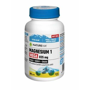 NatureVia Magnesium 1 Mega 835 mg 90 tablet obraz