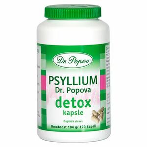 Dr. Popov Psyllium Detox 120 kapslí obraz