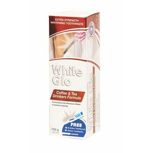White Glo Coffee &Tea Drinkers Formula bělicí zubní pasta 150 g + kartáček obraz