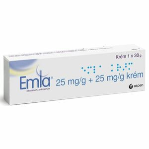 Emla 25 mg/g + 25 mg/g krém 30 g obraz