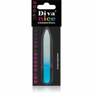 Diva & Nice Cosmetics Accessories skleněný pilník na nehty malý Blue obraz