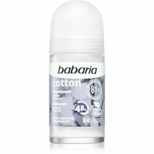 Babaria Deodorant Cotton antiperspirant roll-on s vyživujícím účinkem 50 ml obraz