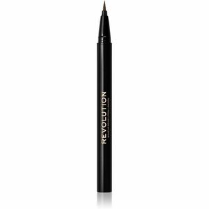 Makeup Revolution Hair Stroke Brow Pen fix na obočí odstín Medium Brown 0, 5 ml obraz