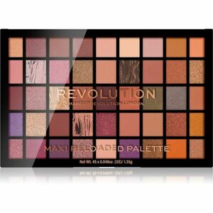 Makeup Revolution Maxi Reloaded Palette paletka pudrových očních stínů odstín Infinite Bronze 45x1.35 g obraz