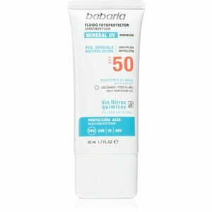 Babaria Sun Face ochranný fluid bez chemických filtrů na obličej SPF 50 50 ml obraz