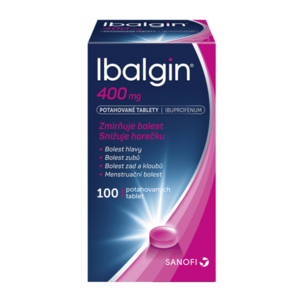 IBALGIN 400 mg 100 potahovaných tablet obraz