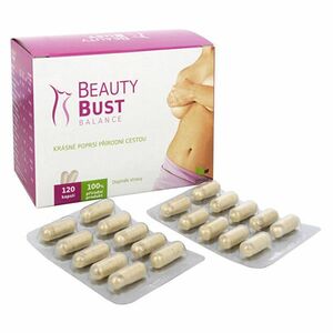 NATURAL MEDICAMENTS Beauty bust balance bylinný extrakt pro ženy 120 kapslí obraz