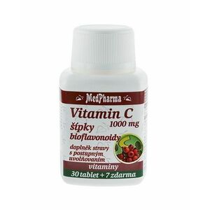 Medpharma Vitamin C 1000 mg s šípky 37 tablet obraz
