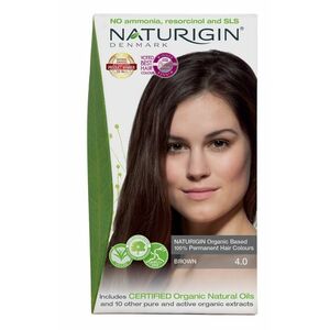NATURIGIN Organic Based 100% Permanent Hair Colours Brown 4.0 barva na vlasy 115 ml obraz