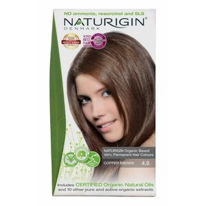 NATURIGIN Organic Based 100% Permanent Hair Colours Copper Brown 4.6 barva na vlasy 115 ml obraz