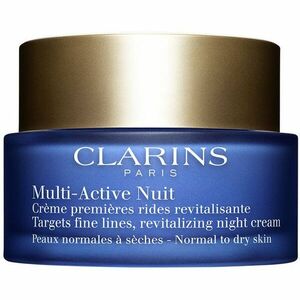 Clarins Multi-Active Revitalizing Night Cream noční revitalizační krém na jemné linky pro normální a suchou pleť 50 ml obraz