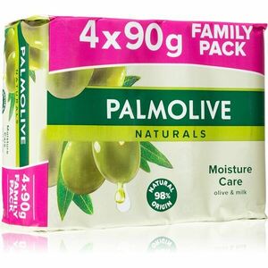Palmolive Naturals Milk & Olive tuhé mýdlo 4x90 g obraz