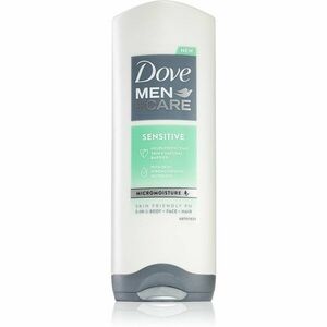 Dove Men+Care Sensitive sprchový gel na obličej, tělo a vlasy pro muže 250 ml obraz