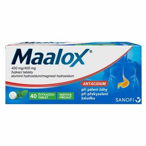 MAALOX 40 žvýkacích tablet obraz