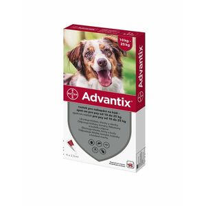 Advantix pro psy 10-25 kg spot-on 4x2, 5 ml obraz