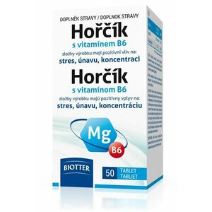 Biotter Hořčík 125 mg s vitamínem B6 50 tablet obraz