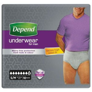 Depend Super pro muže S/M inkontinenční kalhotky 10 ks obraz