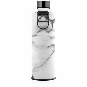 Equa Mismatch skleněná láhev na vodu + obal z umělé kůže barva Stone 750 ml obraz